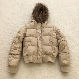 Faux Fur Hooded Puffer Jacket (Junior Girl)